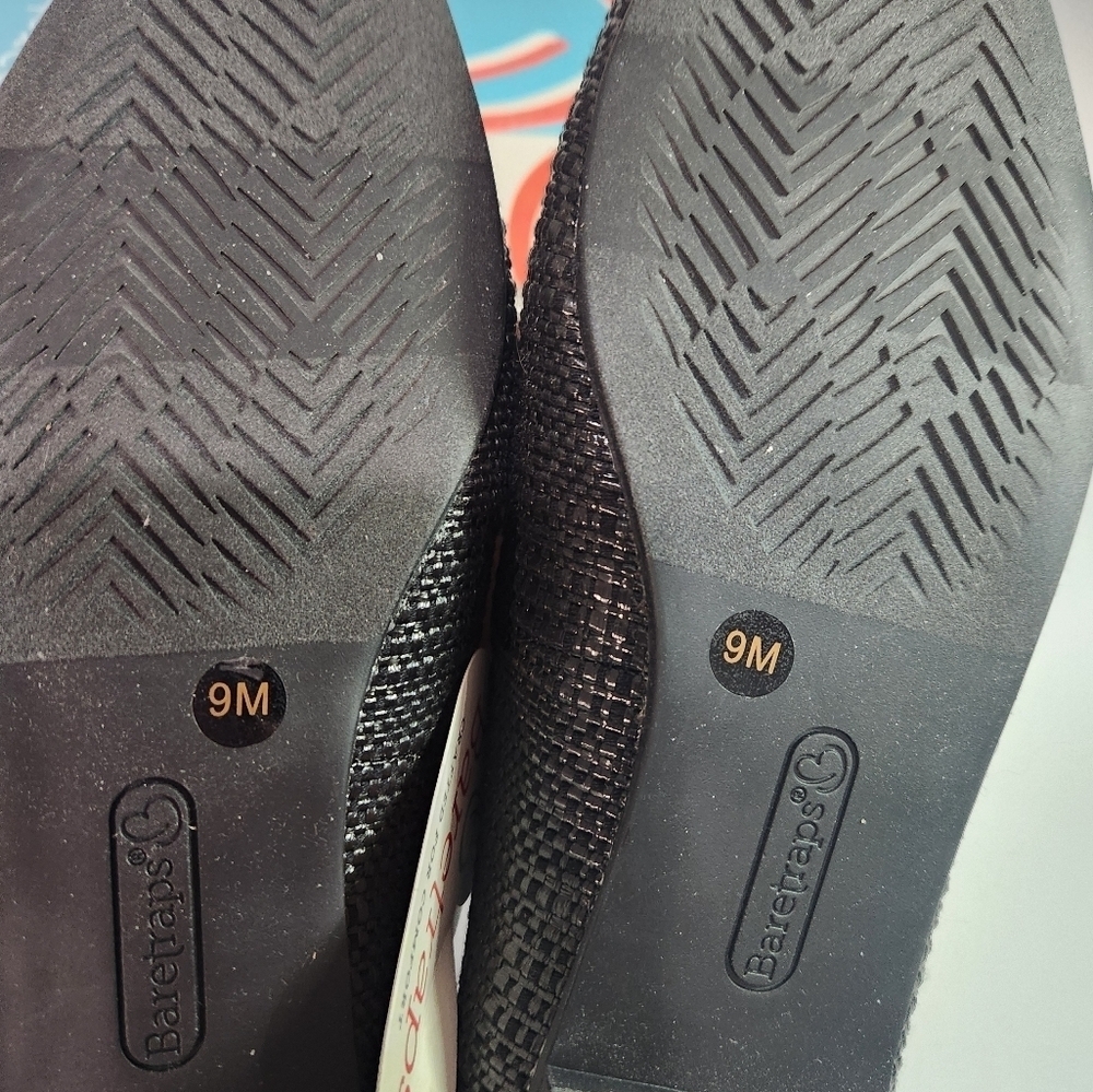 NWT Baretrap woven black flats, size 9 - Picture 2 of 5